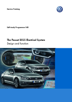 VW - SSP 545 The Passat 2015 Electrical System 